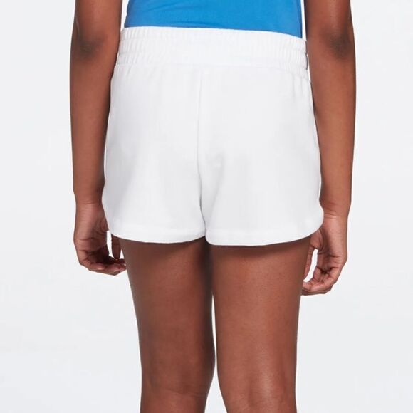 DSG Youth Girls' Fleece Shorts Pure White Star Stripe, Size YL, NWT - Picture 2 of 11